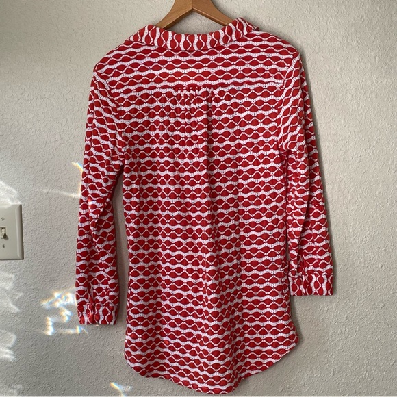 Forcynthia Beachwear pullover eyelet style top with front pockets. Women’s M - Picture 7 of 8